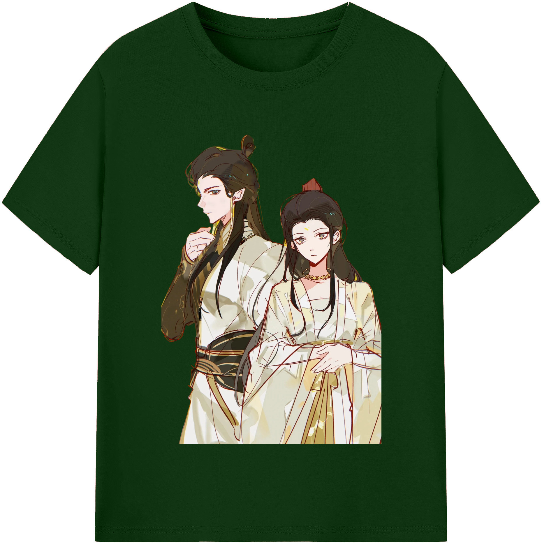 （画像用） Ne Zha 2 ナタ 魔童の大暴れ 綿100％半袖Tシャツ（フロントプリント）